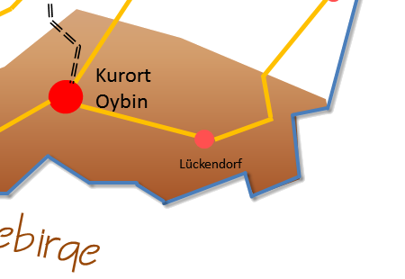 Karte Zittauer Gebirge Teil 4